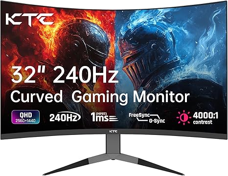 KTC 32-inch 240Hz Curved Gaming Monitor