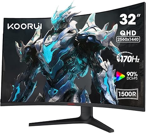 KOORUI 32-inch Curved Gaming Monitor