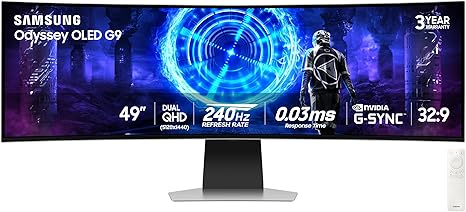 Samsung 49-Inch Odyssey G9 G95SD Series Curved Gaming Monitor