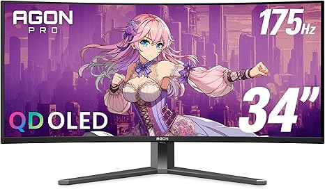 AOC Agon PRO AG346UCD 34-inch Curved QD OLED Gaming Monitor