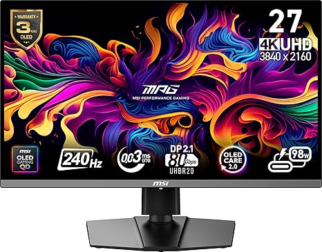 MSI MPG 272URX 27-inch QD-OLED Gaming Monitor