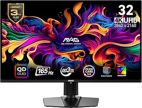 MSI MAG 321UP QD-OLED 32-inch Gaming Monitor